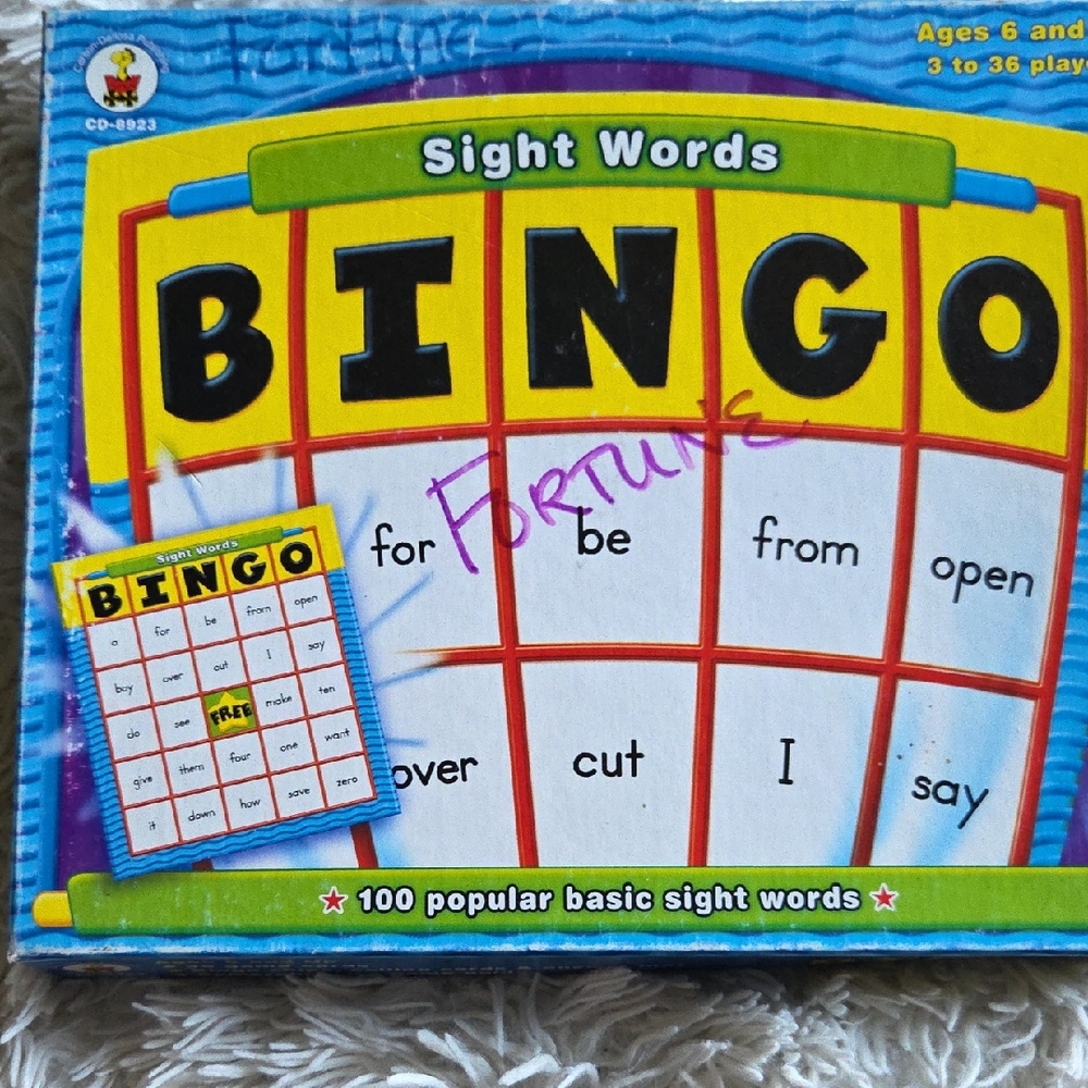 Sight Words Bingo Game by Carson-Dellosa, Grades 1-3